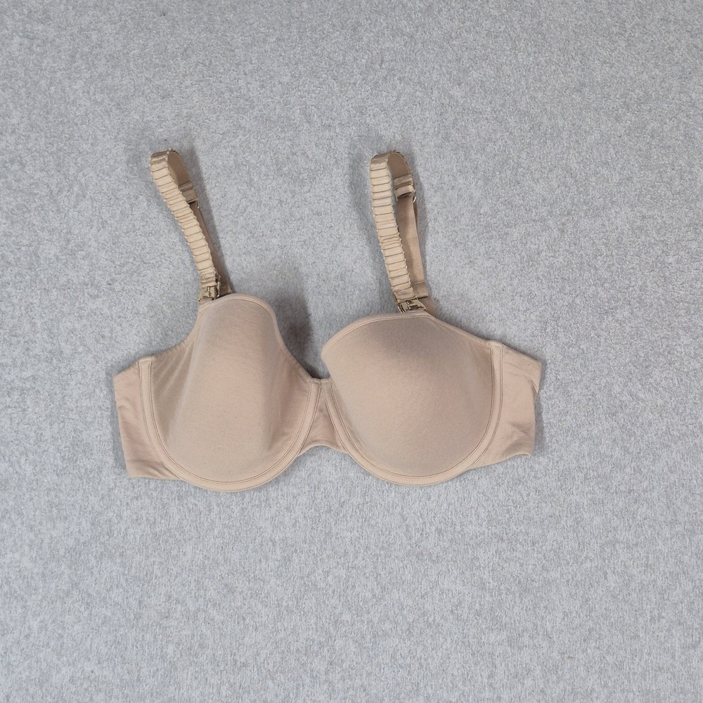 Thirdlove Women Bra 34E Beige Classic Nursing Underwired Strap READ